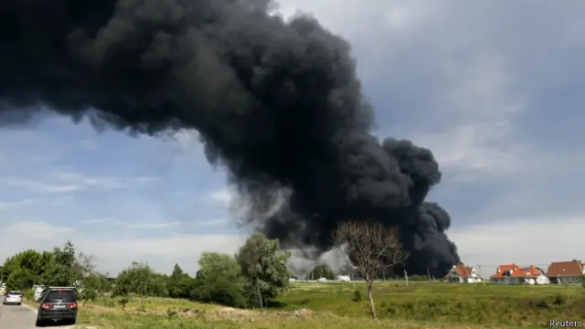 Пожежа на нафтобазі під Києвом