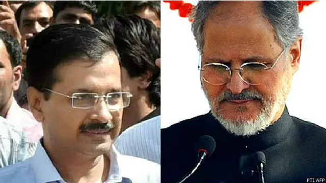 अरविंद केजरीवाल और नजीब जंग