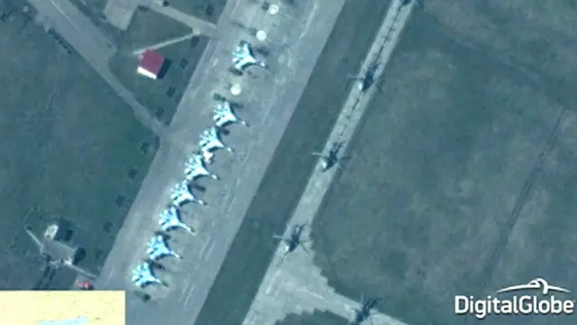 НАТО сфоторафувало російські літаки на біля україно-російського кордону 