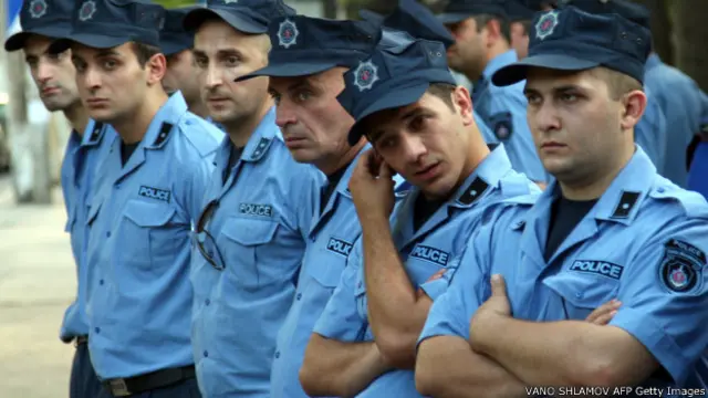 Офицеры грузинской полиции