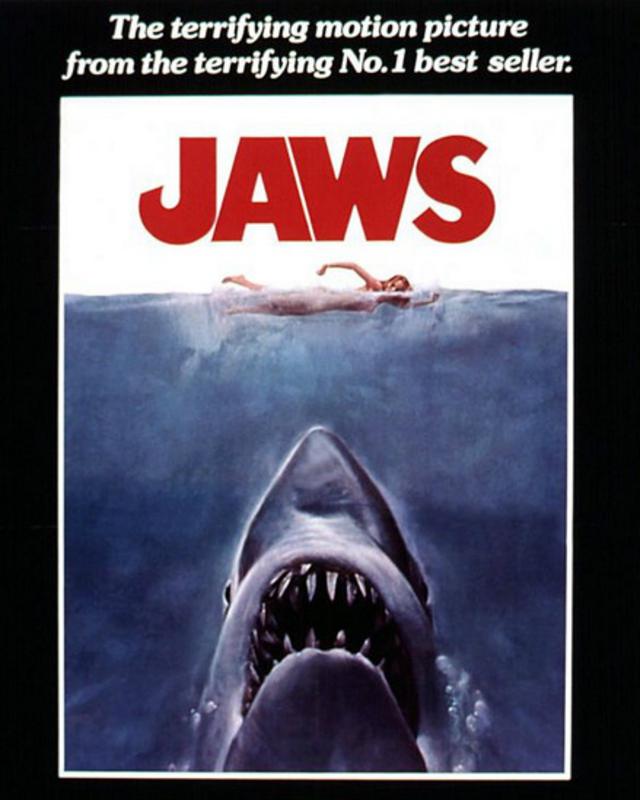 poster de la película Tiburón, de Steven Spielberg (1975)