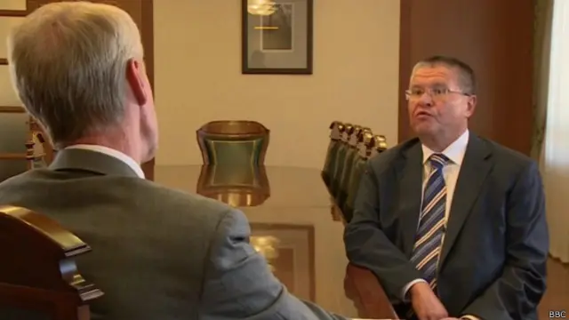 Улюкаев в интервью Би-би-си