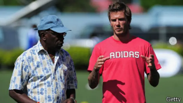 Jack Warner y David Beckham 