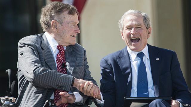 Джордж Буш-старший и Джордж Буш-младший
