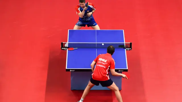 Çex stolüstü tennisçiləri Bakı İdman Sarayında hazırlıq keçir (Foto: David Ramos/Getty).