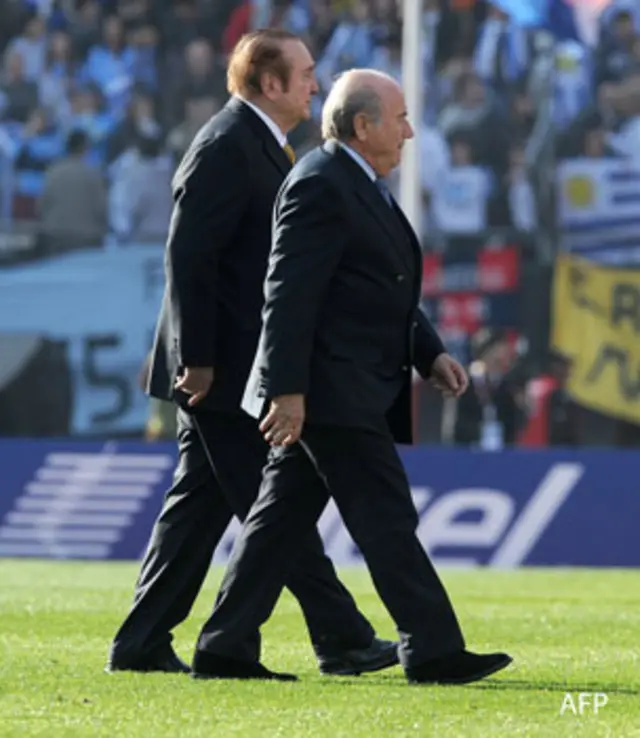 Nicolás Leoz y Joseph Blatter