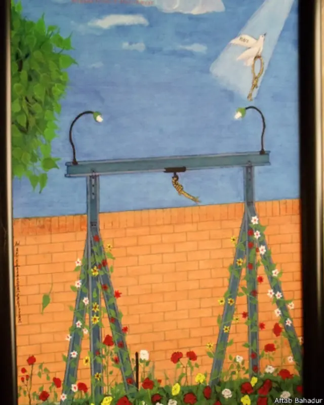 ’جیل کے اندر جتنے بھی سائن بورڈز لگے ہوئے ہیں وہ بھی آفتاب ہی کے لکھے ہوئے ہیں‘