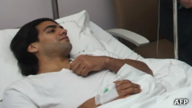 Falcao tras operación de rodilla