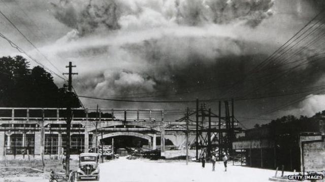 原子弹在长崎上空爆炸
