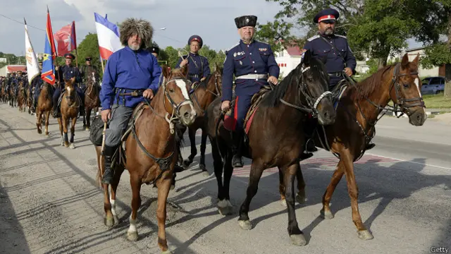 Козаки из России в Симферополе