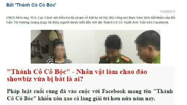 Báo chí Việt Nam đưa tin về vụ bắt giữ cô Trần Thị Hương Giang