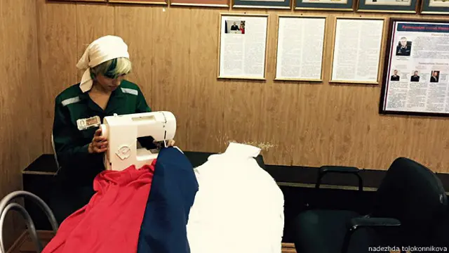 Надежда Толоконникова в отделении полиции