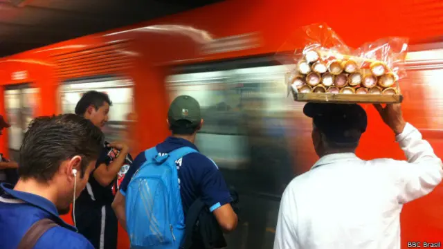 Transporte público na Cidade do México é de baixo custo, e moradores são estimulados a deixar o carro em casa