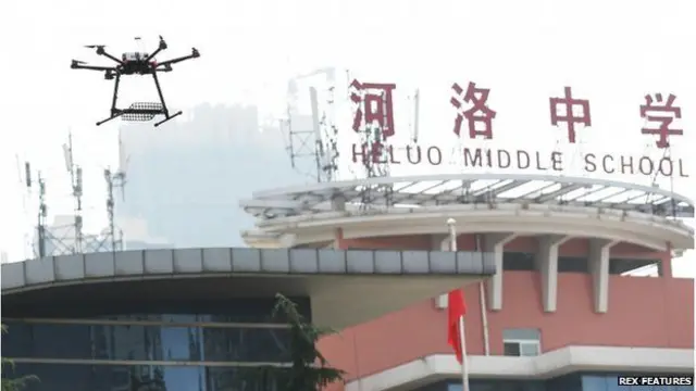 चीन, परीक्षा, ड्रोन