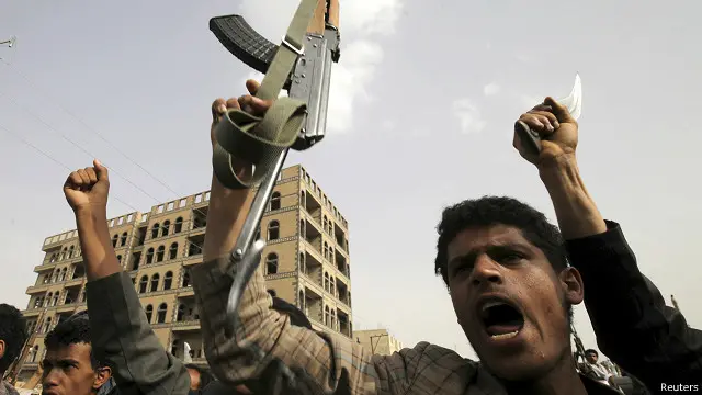 لم يواجه الحوثيون أي مقاومة تذكر عند دخولهم المدينة