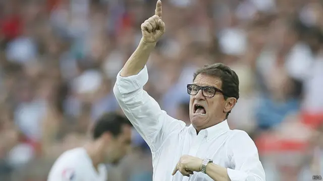 Фабио Капелло в ходе матча сборных России и Австрии