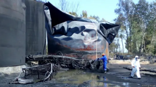 пожежа на нафтобазі під Києвом