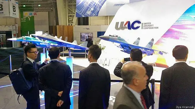 Российский стенд на авиасалоне Ле Бурже