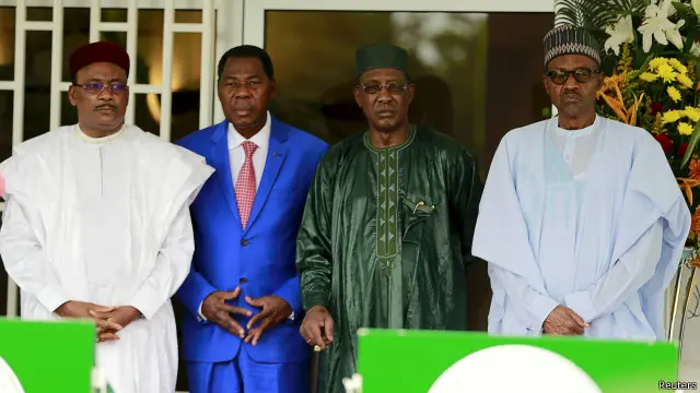 رؤساء تشاد ونيجيريا والنيجر وبينين شاركوا في مؤتمر مؤخرا لمحاربة بوكو حرام.