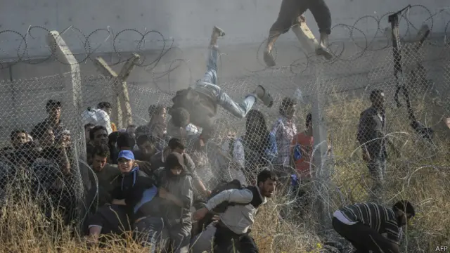 Jumlah orang yang mengungsi naik menjadi 42.500 jiwa per hari pada 2014 dari 32.000 jiwa per hari pada tahun sebelumnya.