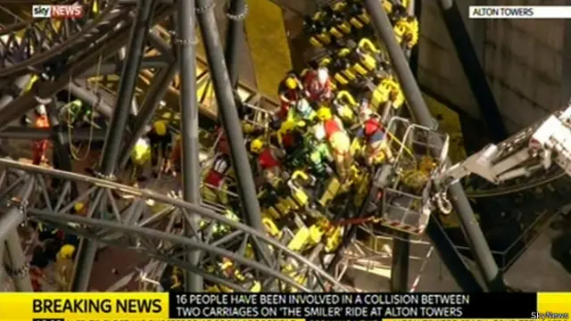 accidente de montaña rusa de Alton Towers