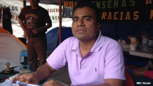 Eligio Hernández González, maestro de secundaria y coordinador de prensa de la Sección 22