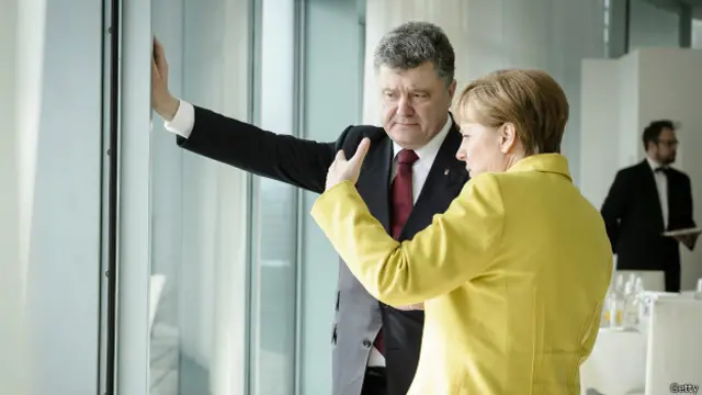 Петр Порошенко и Ангела Меркель