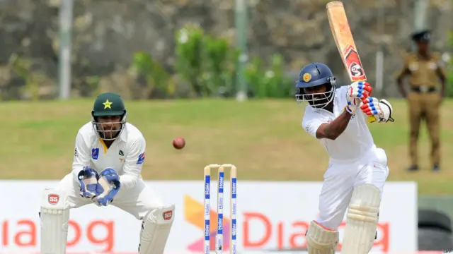 سری لنکا کی جانب سے کوشل سلوا نے شاندار بلے بازی مظاہرہ کیا۔