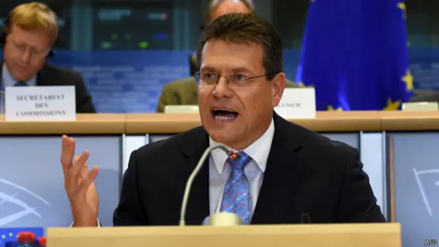 Avrupa Komisyonu'nun enerjiden sorumlu üyesi Sefcovic 'Avrupa gibi büyük bir doğalgaz müşterisine böyle muamele edemezsiniz" diyor.