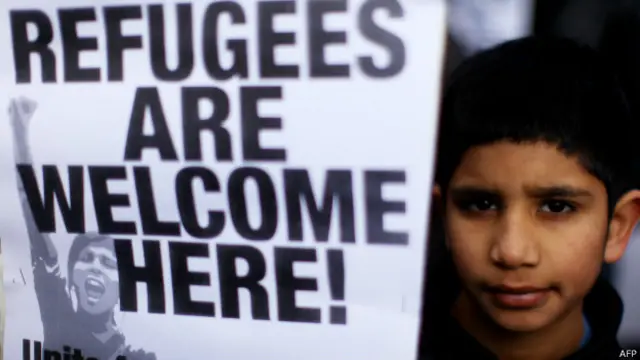 Демонстрация против насильственных депортаций