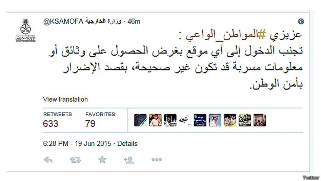 جاء تحذير وزارة الخارجية ردا على إظهار المواطنين السعوديين اهتماما بفحوى الوثائق