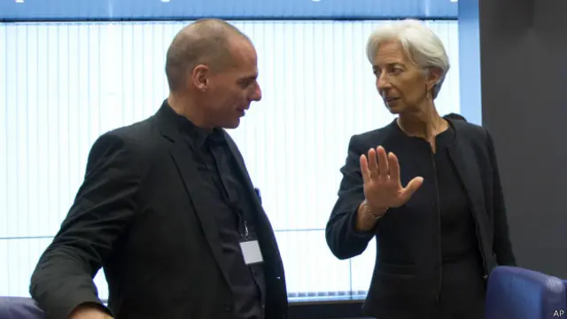 Кристин Лагард и Варуфакис