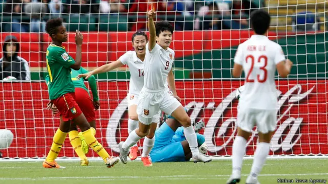 女足世界杯:中国1-0胜喀麦隆晋级8强 - BBC News 中文