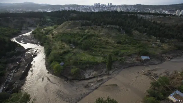 Разлившаяся река Вере 