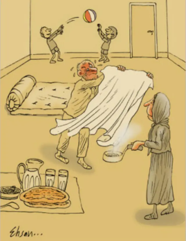 کارتون احسان گنجی، بی قانون