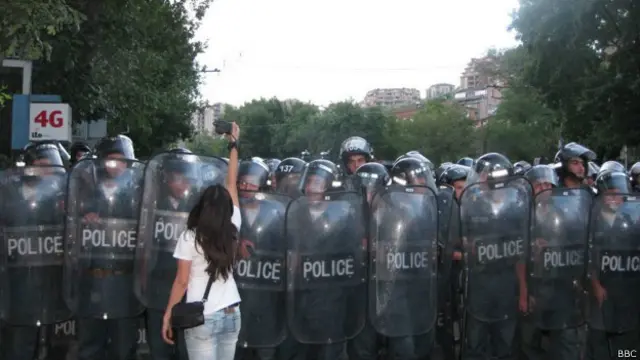 Демонстрация в Ереване