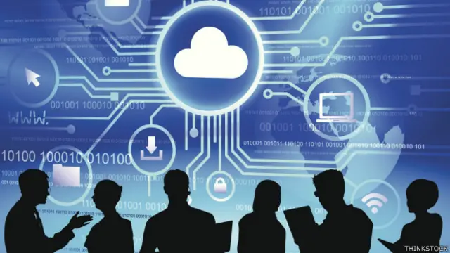 Ilustración de almacenamiento en la nube