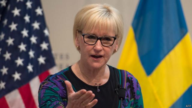 A ministra das Relações Exteriores, Margot Wallström, é a responsável pela política feminista da Suécia