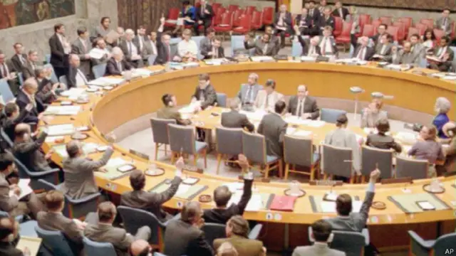 Заседание Совета Безопасности ООН