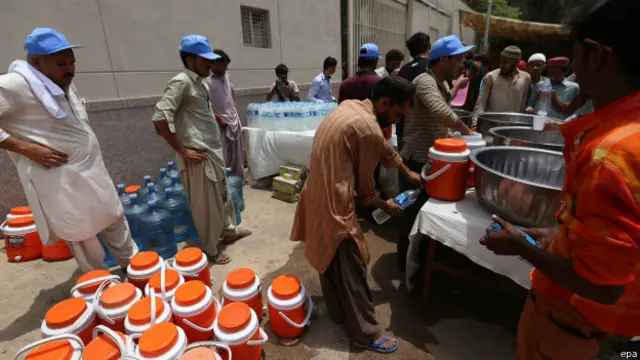Ola de calor en Pakistán