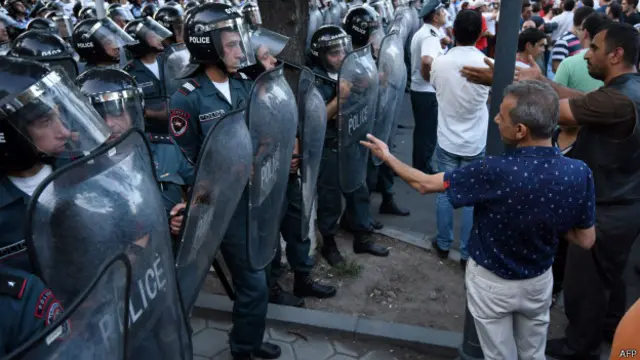 Демонстрация в Ереване