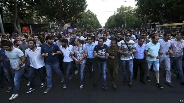 Демонстрация в Ереване