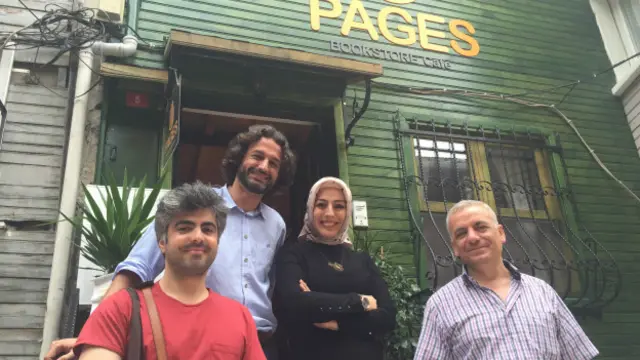 Ali Safar, Zeynep Sevde Paksu, Samer el Kadri ve yönetmen Firas Fayyad.