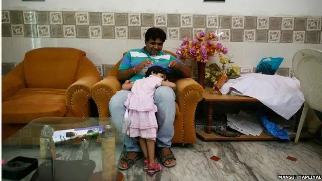 अपनी बेटी के साथ सुनील जगलान