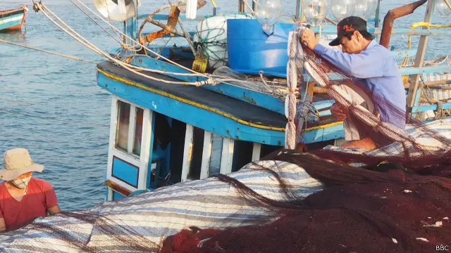 Ngư dân trên đảo Lý Sơn