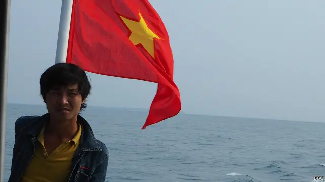 Ngư dân Việt Nam trên vùng biển gần đảo Lý Sơn