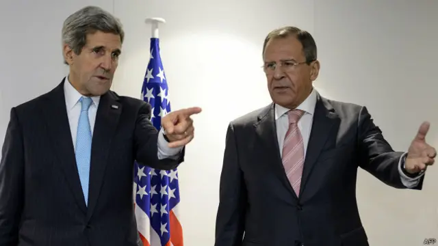 Джон Керри и Сергей Лавров