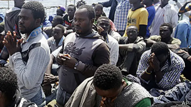 Inmigrantes rescatados