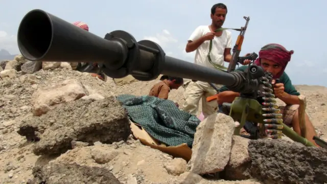 यमन में हूती विद्रोही