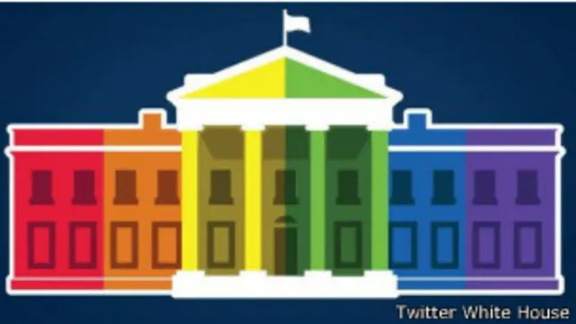 La Casa Blanca tiñó su avatar con los colores del arcoiris.